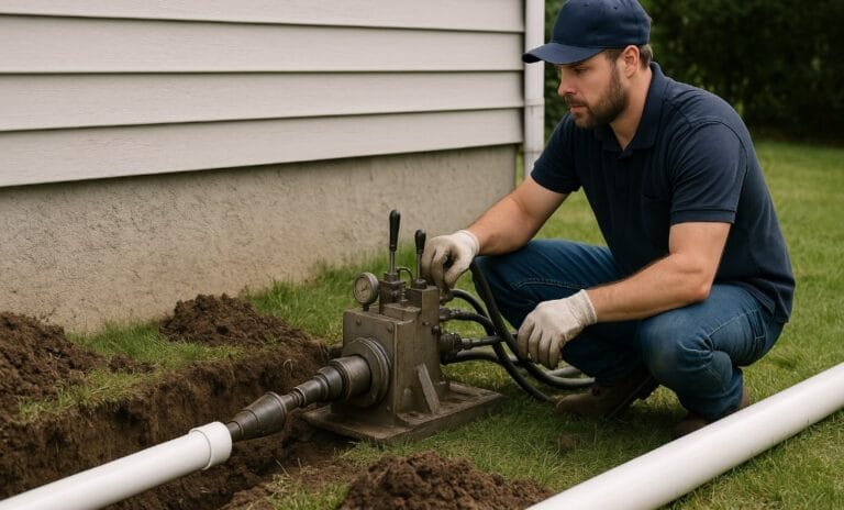 Underground Drain Plumbing
